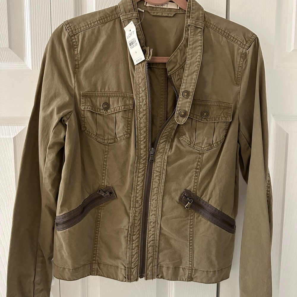 LOFT brand new olive gree jacket